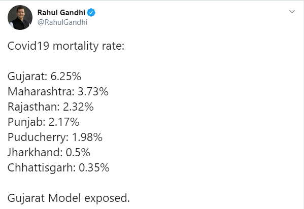 rahul gandhi attacks gujarat model