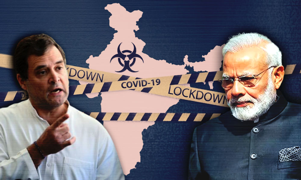 rahul gandhi says lockdown