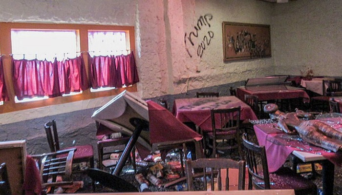 indian sikh restaurants vandalize