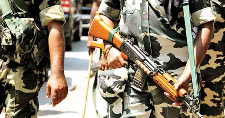 Security forces in grip