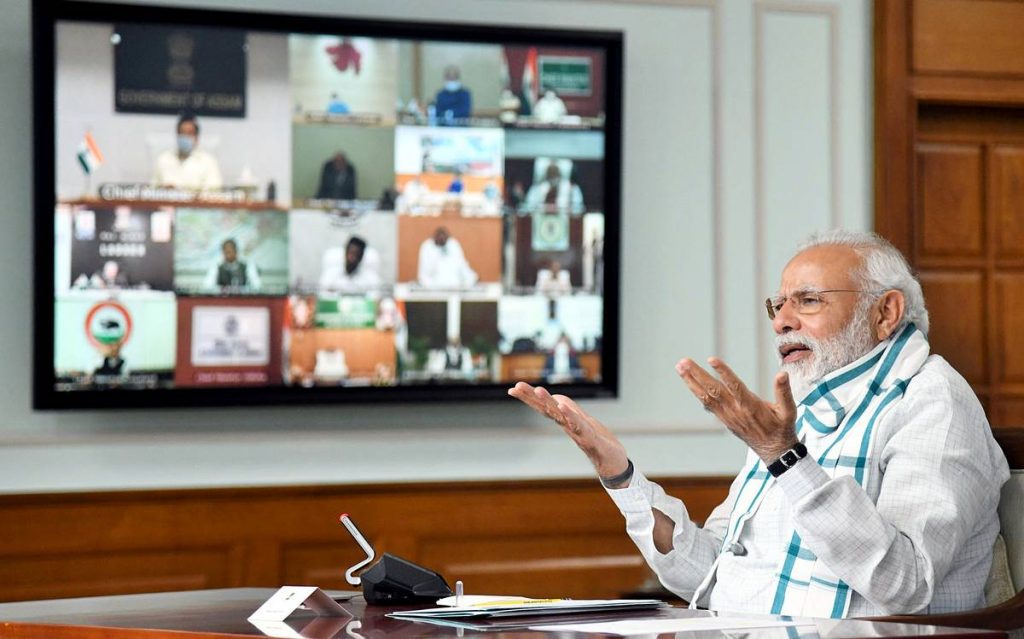 PM Modi interacts with CMs