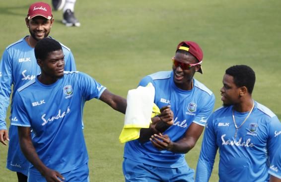 West Indian cricketers depart
