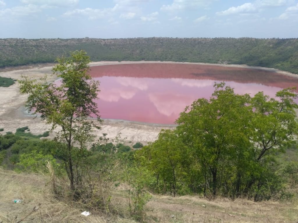 Maharashtra Lonar lake colour
