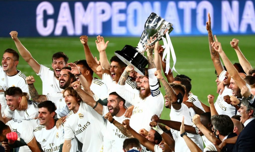 Real Madrid won the Spanish La Liga title
