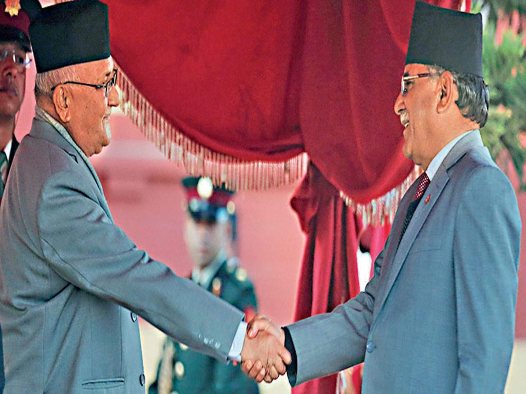 Nepal ruling party leaders