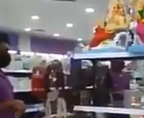 Ganesha statues smashed