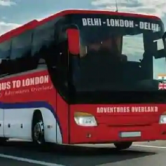 delhi to london by bus