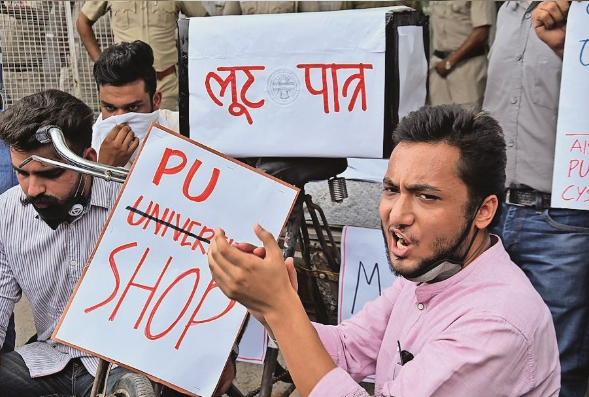 PU students protest 