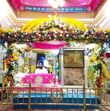 Gurdwara Sahib decorated