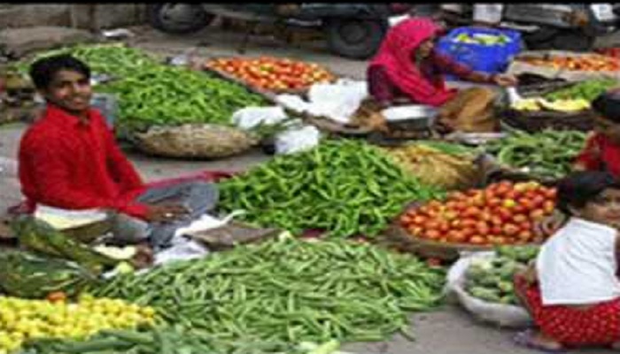 curfew people Khanna vegetable market