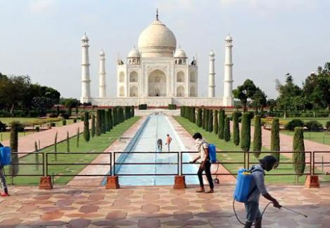 Taj Mahal re-opens