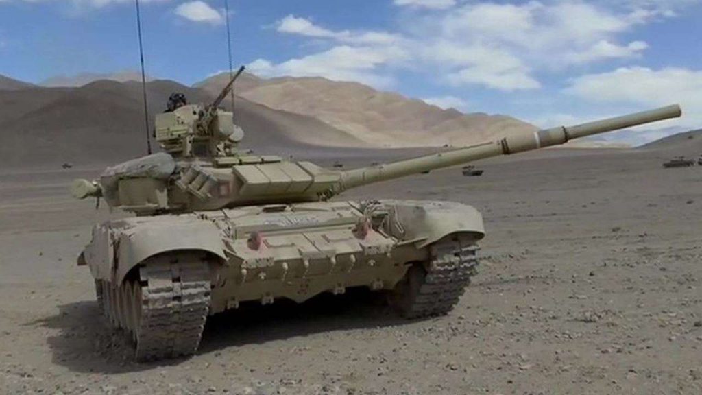 India deploys T-72 T-90 tanks