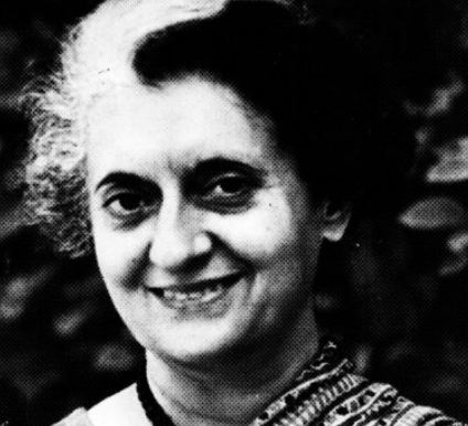 Indira Gandhi faced