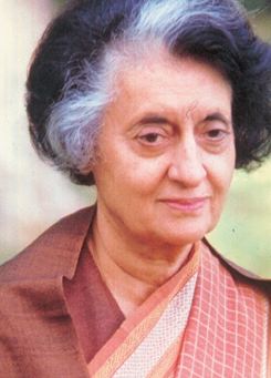 Indira Gandhi faced