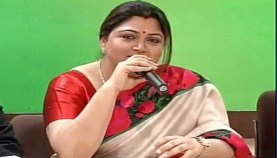 Khushboo Sundar resigns from Congress