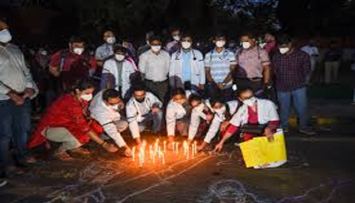 delhi doctors protest at jantar mantar