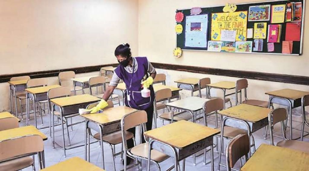 Schools reopen in UP Punjab