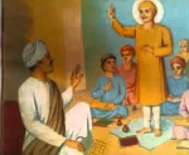 Guru Nanak Dev Ji explaining