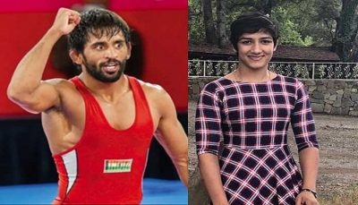 wrestlers bajrang punia sangeeta phogat