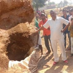 3 year old child falls in borewell