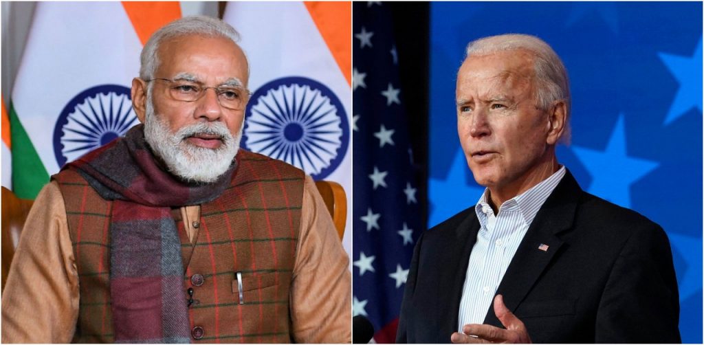 PM Modi speaks to Joe Biden