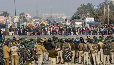 Farmer protest delhi haryana border