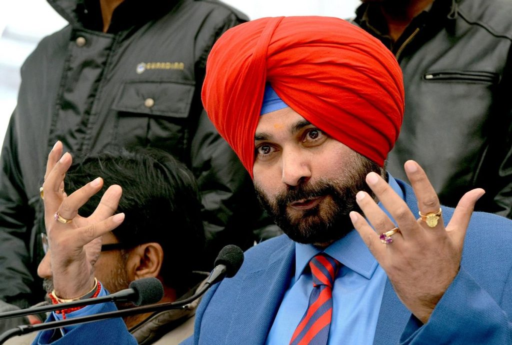 Sidhu lashed out at central government