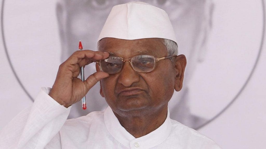Anna Hazare supports farmers protest