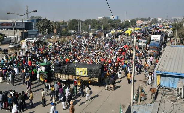 Tractor rally in madhya pradesh