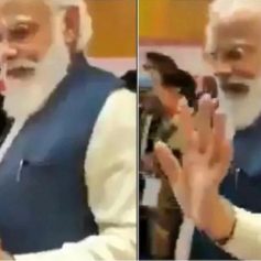Aam aadmi party shared pm modi video