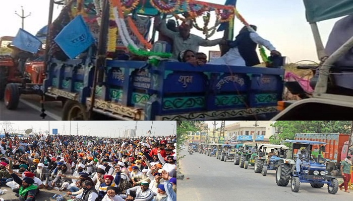 Tractor rally in madhya pradesh