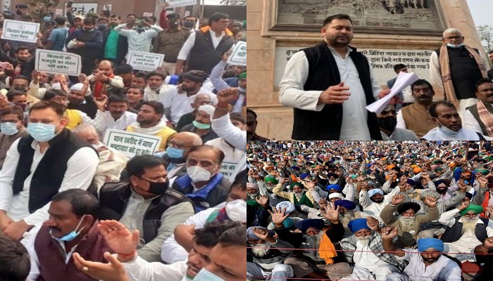 Tejashwi yadav protest in bihar