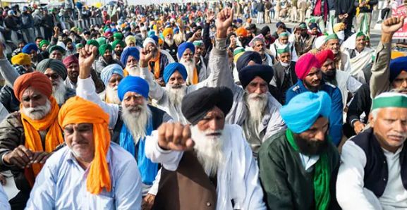 Farmers protest