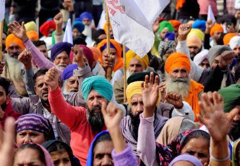 Farmers protest