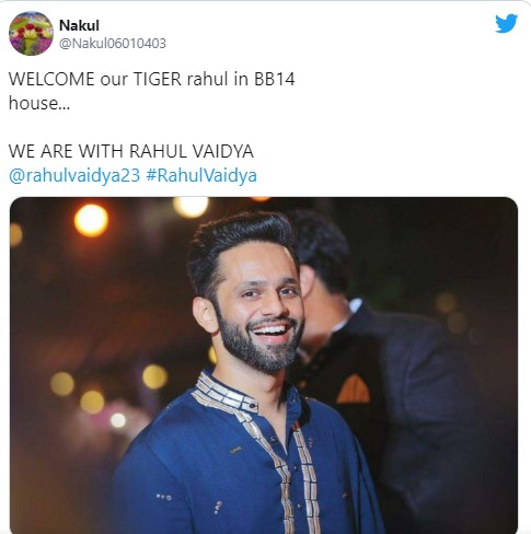 Rahul Vaidya At Bigboss House