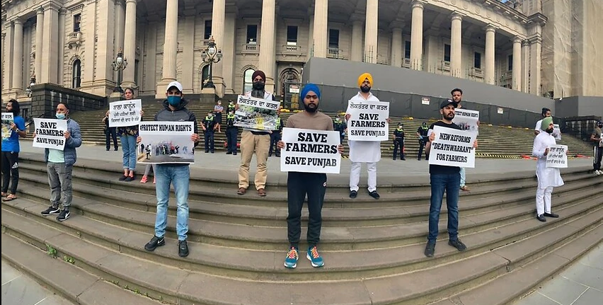 Farmers support protest sydney