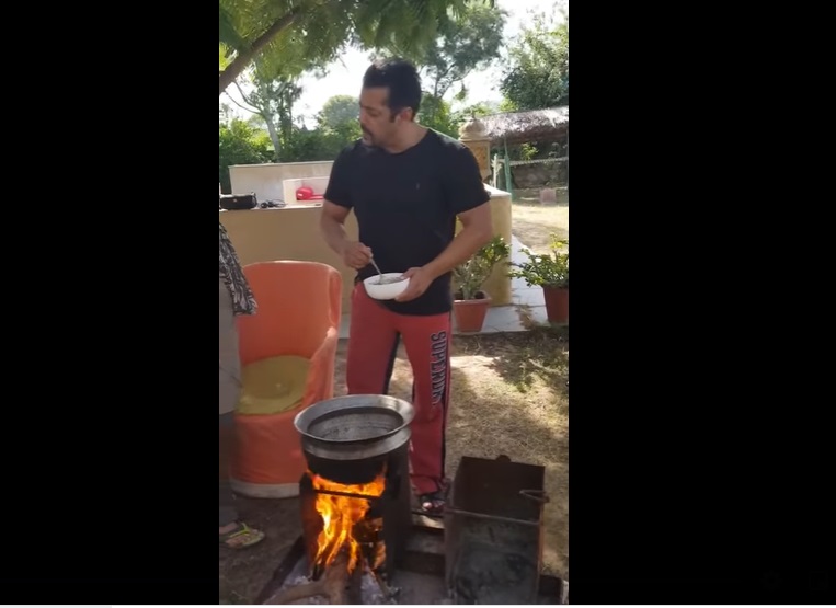 Salman Khan cooks on fire 