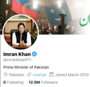 Pakistan PM Imran Khan unfollows