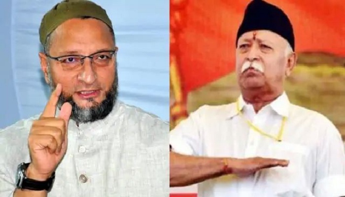 Owaisi slashes on rss chief mohan bhagwat