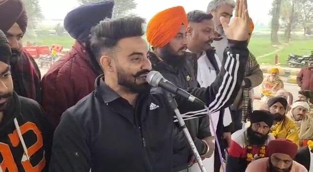 Resham Singh Anmol at Protest 