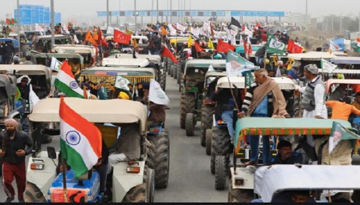 kisaan parade farmers knocked