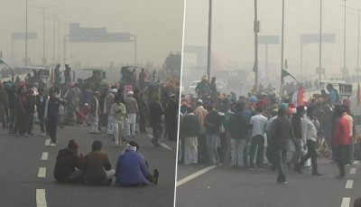 Farmer protest ghazipur border