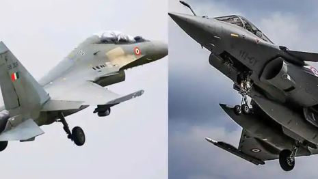 rafale and Sukhoi show strength