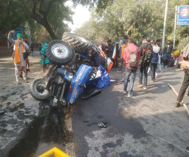 Tractor parade protest farmer dies