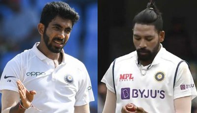 Bumrah mohammad siraj face