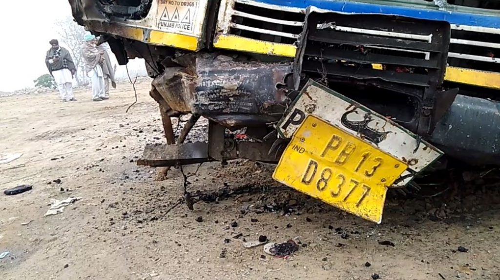 barnala-bathinda road accident