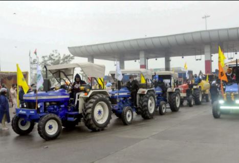 Kisan Agitation Tractor Parade