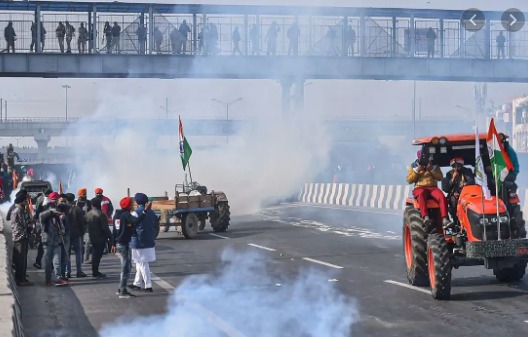 kisaan parade farmers knocked