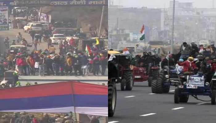 Delhi farmers protest tractor parade