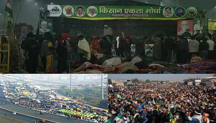 Farmers protest ghazipur border